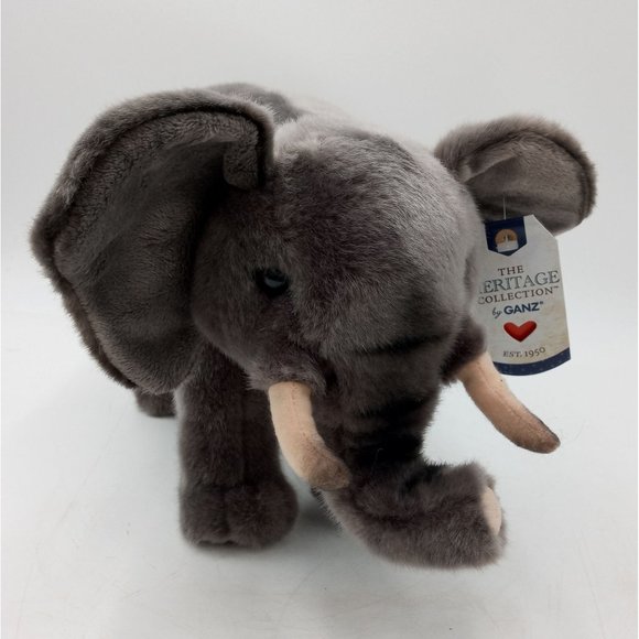 African Elephant Plush Ganz Heritage Collection 12 Inch NWT Hang Tags Collectibl - Picture 7 of 10
